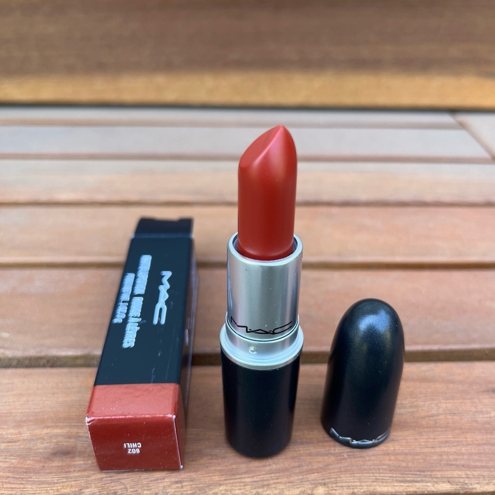 MAC #602 CHILI Matte Lipstick NEW Full Size 0.1 oz